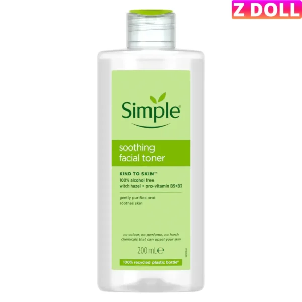 SIMPLE Soothing Facial Toner - UK, Made in Poland