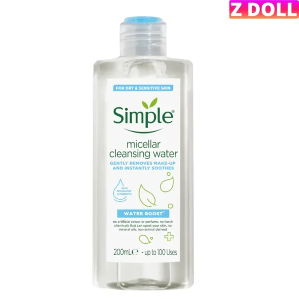SIMPLE Micellar Cleansing Water - UK, Made in Poland