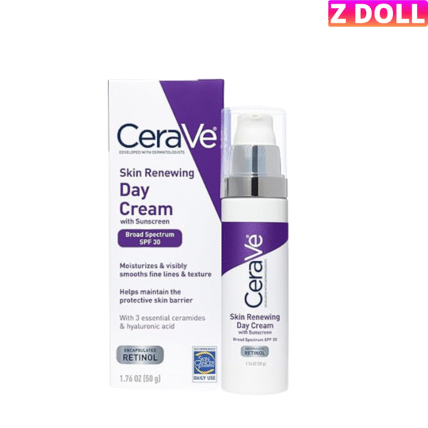 CeraVe Skin Renewing Retinol Day Cream with SPF 50g – Anti-Aging Moisturizer