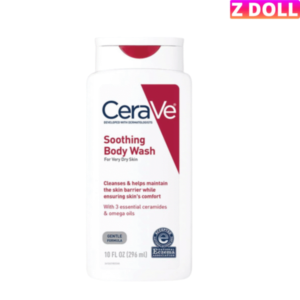 CeraVe Soothing Body Wash 296ml – Fragrance-Free Cleanser for Sensitive Skin